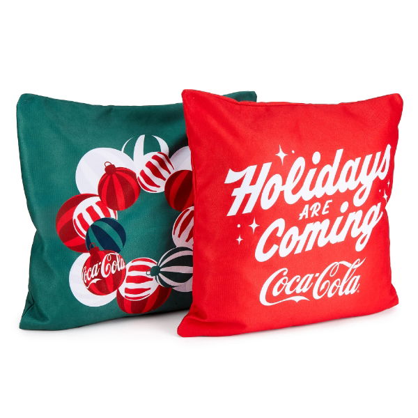 Coca-Cola Officially Licensed Xmas Cushion Covers (Set of 2)