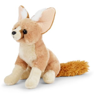 Fennec Fox plush sat against a white background