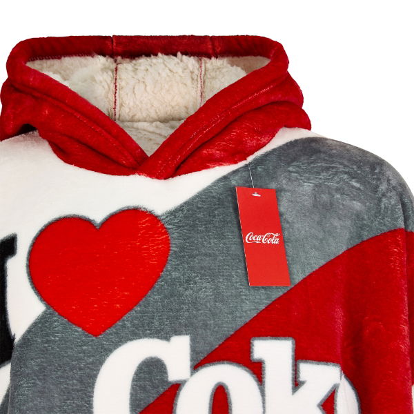 Coca-Cola Officially Licensed Love Hoodie - Adult 