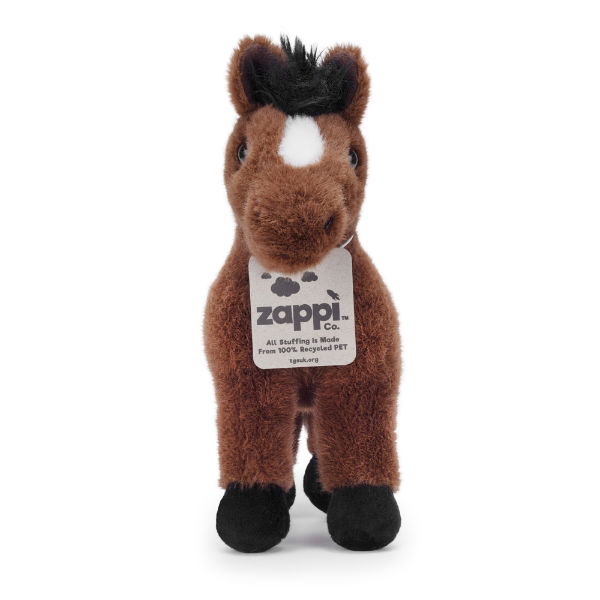 Chris The Horse Dark Brown Plush Toy Medium