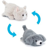 Reversible Plush Toy - Cat/Dog 15cm