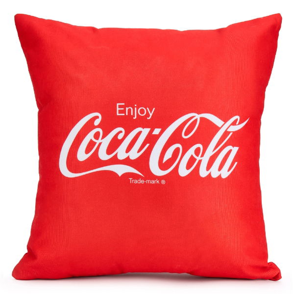 Coca-Cola Officially Licensed Core Square Cushion (Filled)