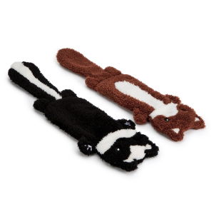 Pet Toy - Flat Skunk & Fox
