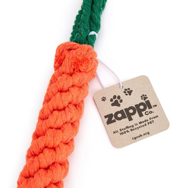 Pet Toy Two Pack - Rope Carrot
