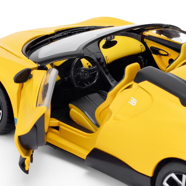 Die Cast 1:24 scale Bugatti Mistral - Yellow