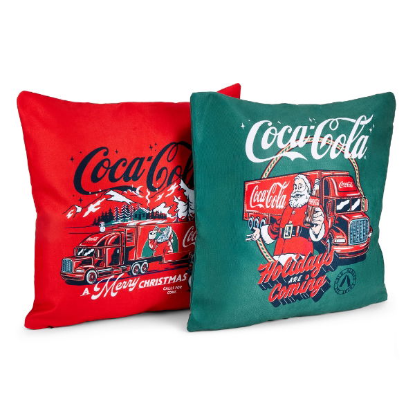 Coca-Cola Officially Licensed Xmas Cushion Covers (Set of 2)