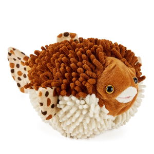 Puffer Fish Plush on a white background