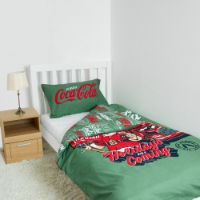 Coca-Cola Officially Licensed Xmas Duvet Set - Single