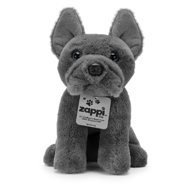 Pierre The Grey French Bulldog Plush Toy Medium