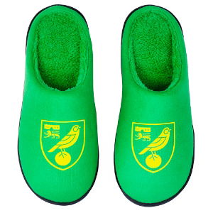 Norwich City Crest Slide Slippers S (License)