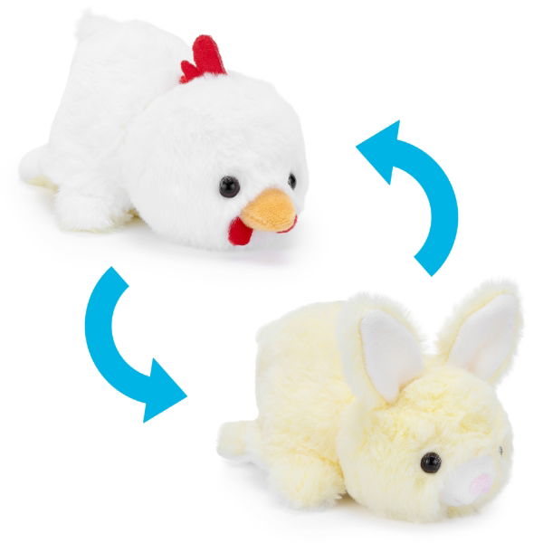 Reversible Plush Toy - Chicken/Rabbit 15cm
