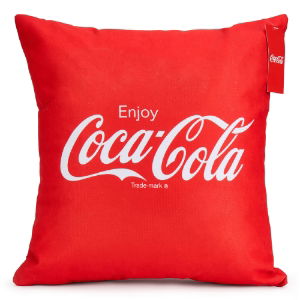 Coca-Cola Officially Licensed Core Square Cushion (Filled)