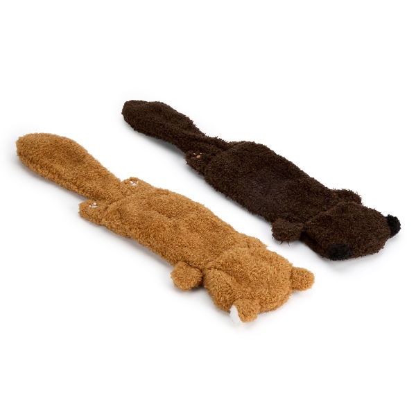 Pet Toy Twin Pack - Flat Squirrel & Otter