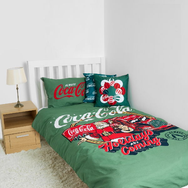 Coca-Cola Officially Licensed Xmas Duvet Set - Single