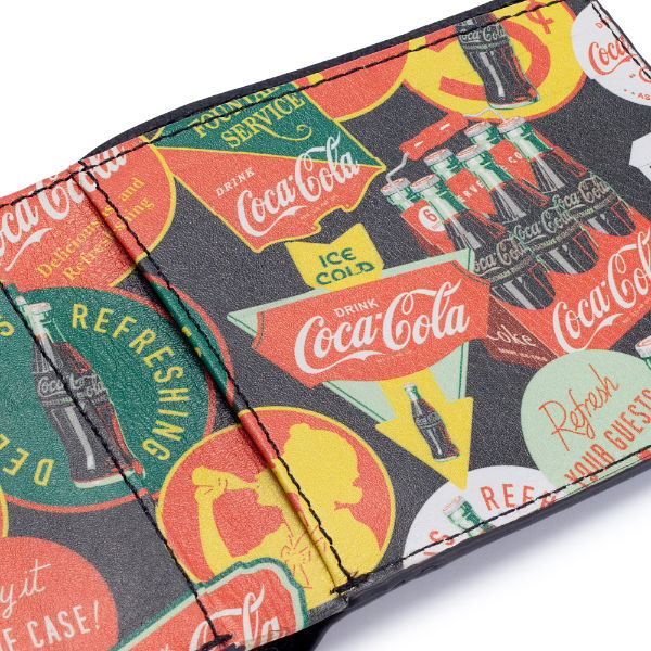 Coca-Cola Black Leather Wallet – Retro Interior Design