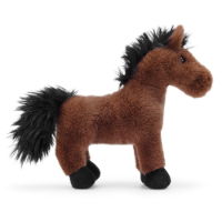 Chris The Horse Dark Brown Plush Toy Medium