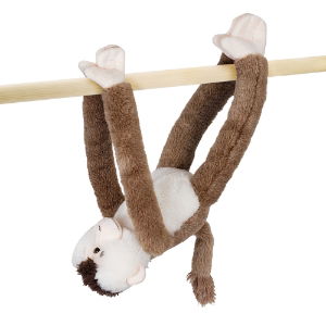 Skye The Pig Tailed Macaque Hanging Monkey Plush Toy Large