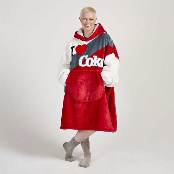 Coca-Cola Officially Licensed Love Hoodie - Adult 