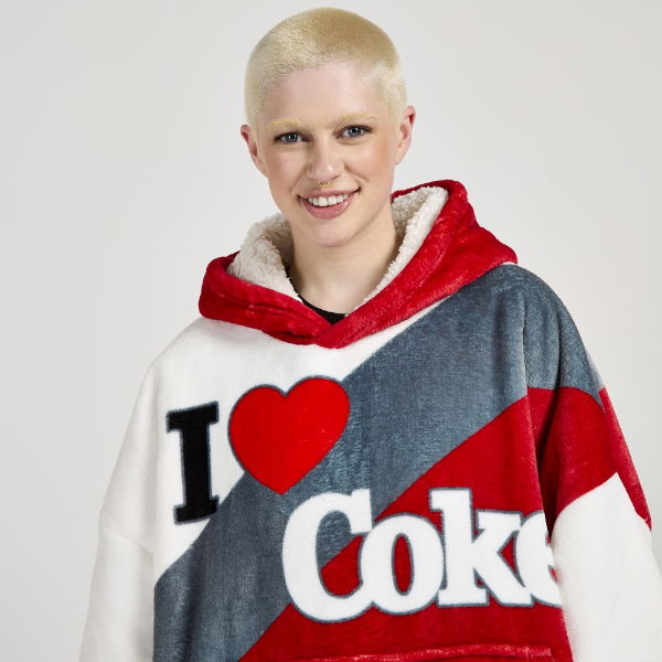 Coca-Cola Officially Licensed Love Hoodie - Adult 