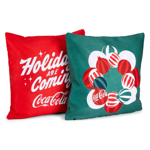 Coca-Cola Officially Licensed Xmas Cushion Covers (Set of 2)