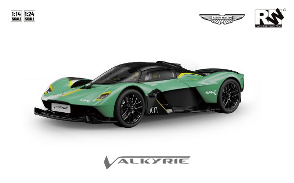 1:24 Scale Aston Martin Valkyrie Appletree Green RC CARS