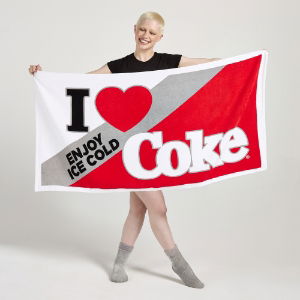 Coca-Cola Officially Licensed Love Beach Towel