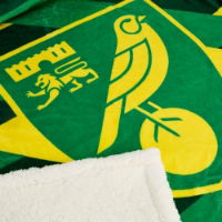 Norwich City Sherpa Fleece Blanket