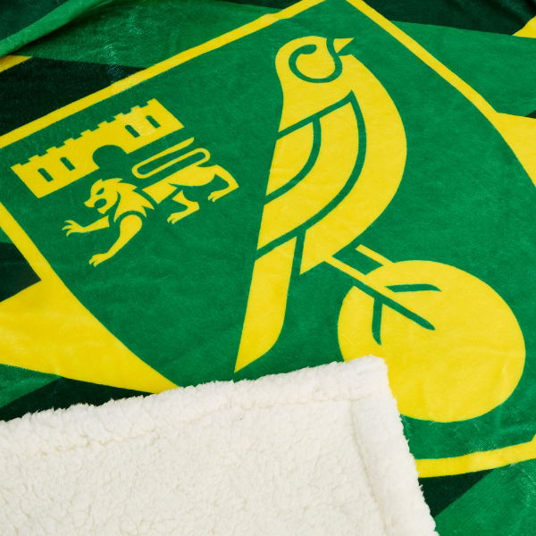 Norwich City Sherpa Fleece Blanket