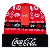 Coca-Cola Officially Licensed Xmas Beanie Hat - Black/Red 