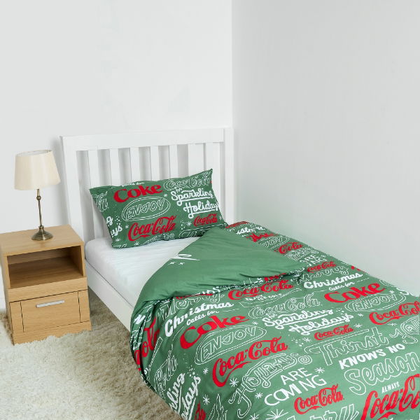 Coca-Cola Officially Licensed Xmas Duvet Set - Single